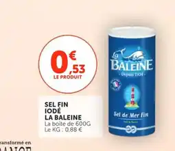 Utile LA BALEINE Sel fin iodé offre