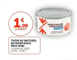 Utile Thon au naturel en morceaux prix mini offre