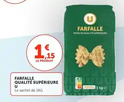Utile U Farfalle qualité supérieure offre