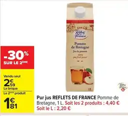 Carrefour REFLETS DE FRANCE Pur jus offre