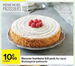 Carrefour Macaron framboise 6/8 parts offre