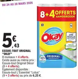 E.Leclerc ESSUIE-TOUT ORIGINAL “OKAY” offre