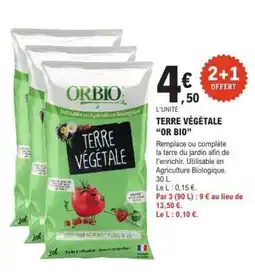 E.Leclerc TERRE VÉGÉTALE OR BIO offre
