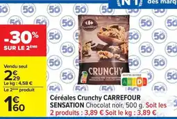 Carrefour CARREFOUR SENSATION Céréales Crunchy offre