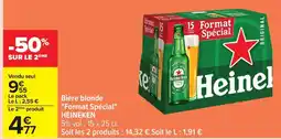 Carrefour HEINEKEN Bière blonde Format Spécial offre