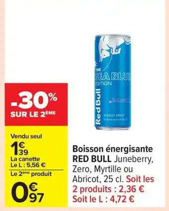 Carrefour RED BULL Boisson énergisante offre