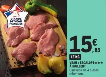 E.Leclerc Veau: escalope à griller offre