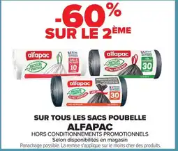 Carrefour ALFAPAC Sur tous les sacs poubelle offre