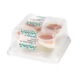 Carrefour Mix buffet 4 verrines pesto tomates et mozzarella offre