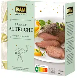 Carrefour Dam pavés d'autruche marinés mangue et agrume à poêler offre