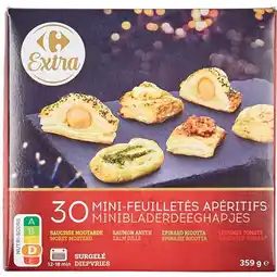 Carrefour Carrefour extra mini feuilletés apéritifs surgelés offre