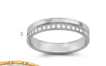 Le manège à bijoux Demi Alliance Diamants 0.26 ct, Taille 54 offre
