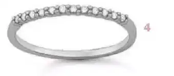 Demi Alliance Diamants 0.13 ct, Taille 54