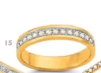 Le manège à bijoux Demi Alliance Diamants 0.25 ct, Taille 54 offre