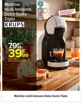 KRUPS Machine multi-boissons Dolce Gusto Triplo