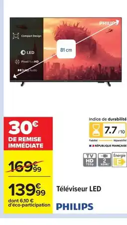 Carrefour PHILIPS Téléviseur LED offre