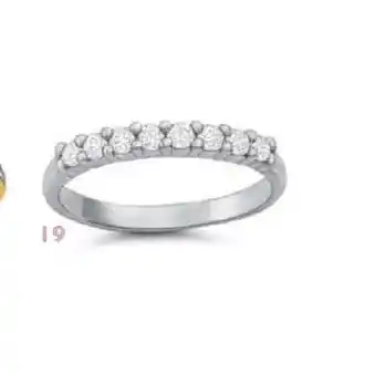 Le manège à bijoux Demi Alliance Diamants 0.27 ct, Taille 54 offre