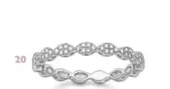 Le manège à bijoux Demi Alliance Diamants 0.13 ct Taille 54 offre