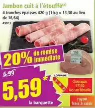 Norma Jambon cuit à l'étouffé offre