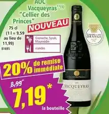 Norma Aoc - vacqueyras celier des princes offre