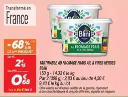 Netto Blini - tartinable au fromage frais all & fines herbes offre