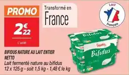 Netto Promo - bifidus nature au lait entier offre