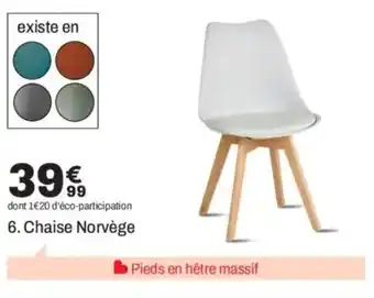 BUT Chaise Norvège offre