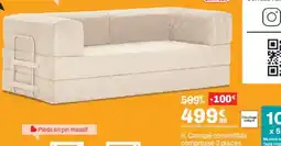 BUT Canapé convertible compressé 3 places Valencia offre