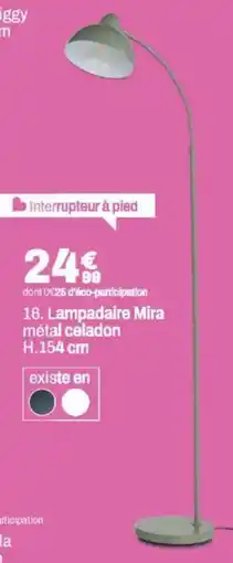 BUT Lampadaire Mira métal celadon offre