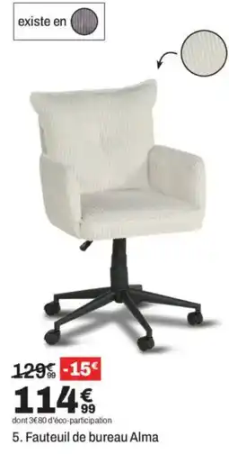 BUT Fauteuil de bureau Alma offre