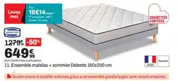 BUT Ensemble matelas + sommier Détente offre