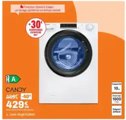 BUT CANDY Lave-linge hublot offre