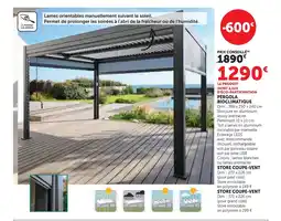Super U Pergola bioclimatique offre