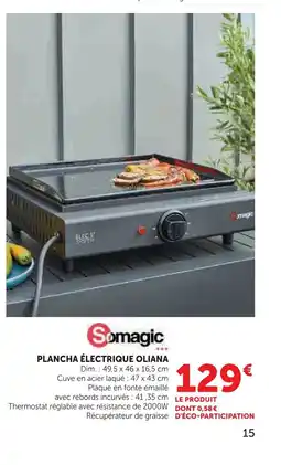 Super U Plancha électrique oliana offre