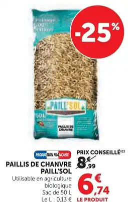 Super U PAILL'SOL Paillis de chanvre offre