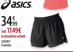 Intersport ASICS Short femme offre
