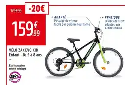 Intersport Vélo zak evo kid enfant de 5 à 8 ans offre