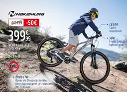 Intersport NAKAMURA Vélo complite evo max enfant de 9 à 13 ans offre