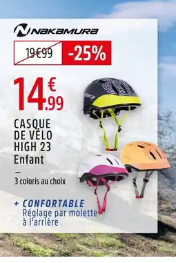 Intersport NAKAMURA Casque de vélo high 23 enfant offre