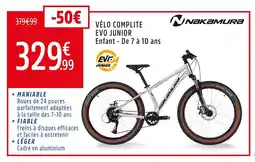 Intersport Vélo complite evo junior enfant de 7 à 10 ans offre