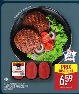 ALDI ST-CLÉMENT LE BOUCHER 6 hachés au bœuf offre