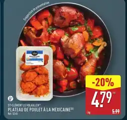 ALDI ST-CLÉMENT LE VOLAILLER Plateau de poulet à la mexicaine offre