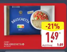ALDI CUCINA Pain à bruschetta offre