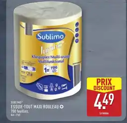 ALDI SUBLIMO Essuie-tout maxi rouleau offre