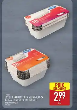 ALDI FOLIA Lot de barquettes en aluminium offre