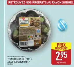 ALDI LA CUISINE DES SAVEURS 12 escargots préparés à la bourguignonne offre