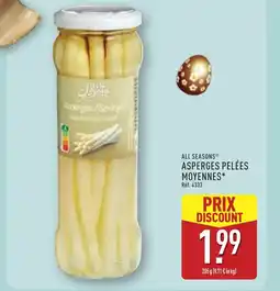 ALDI ALL SEASONS Asperges pelées moyennes offre
