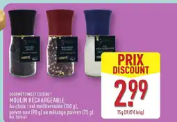 ALDI GOURMET FINEST CUISINE Moulin rechargeable offre