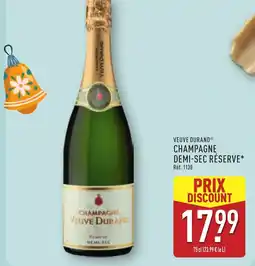 ALDI VEUVE DURAND Champagne demi-sec réserve offre