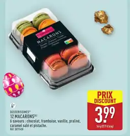 ALDI DESSERISSIMES 12 macarons offre